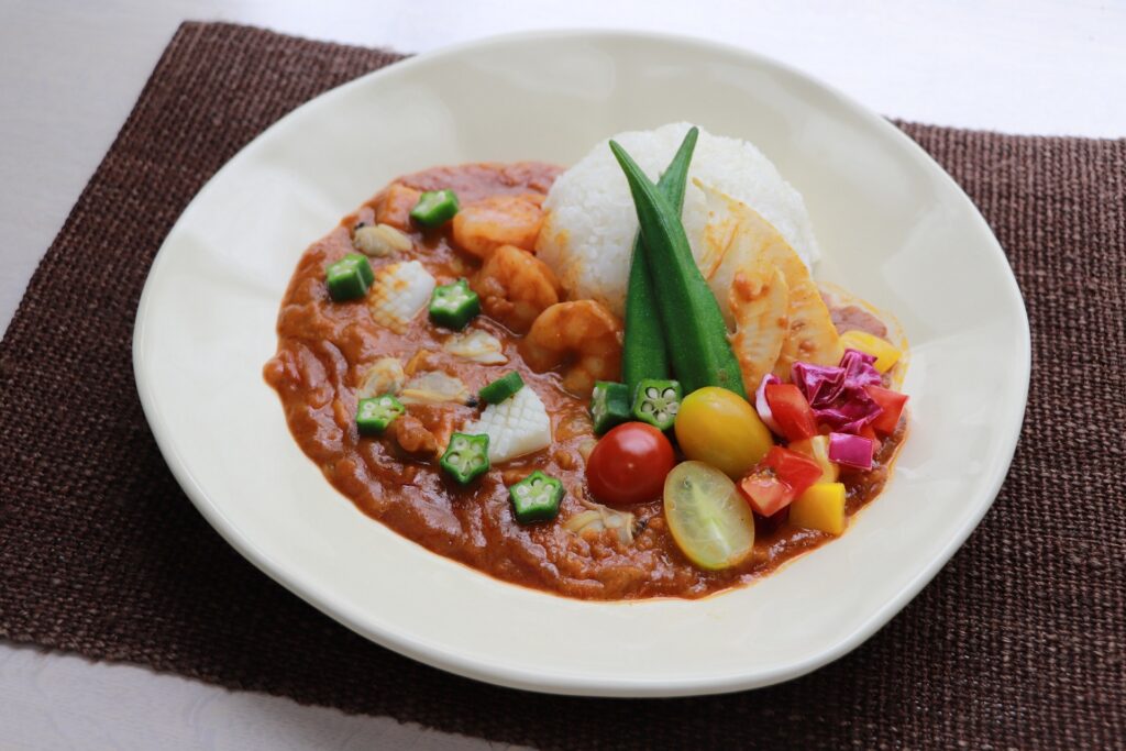 無水仕上げのシーフードカレー